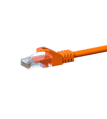 CAT 5e Netzwerkkabel U/UTP – 7,50 Meter - Orange - CCA