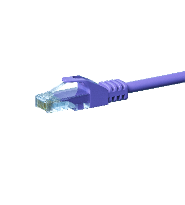 CAT 5e Netzwerkkabel U/UTP – 0.25 Meter - Violett - CCA