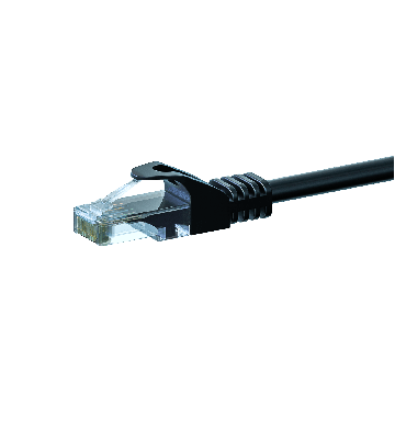 CAT 6 Netzwerkkabel U/UTP - 15 Meter - Schwarz - CCA