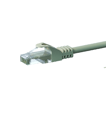 CAT 6 Netzwerkkabel U/UTP - 10 Meter - Grau - CCA