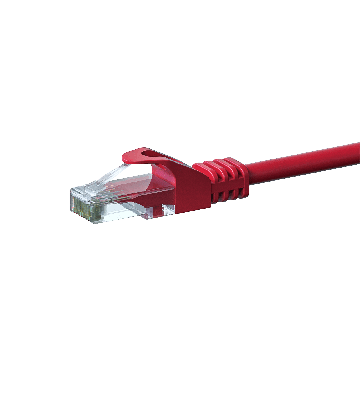 CAT 6 Netzwerkkabel U/UTP - 0,50 Meter - Rot - CCA