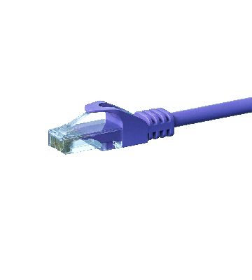 CAT 6 Netzwerkkabel U/UTP - 3 Meter - Violett - CCA