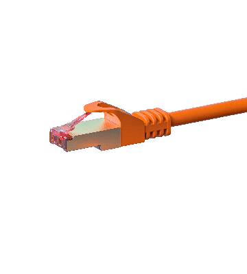 CAT 6 Netzwerkkabel LSOH - S/FTP - 1 Meter - Orange
