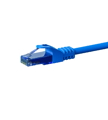 CAT6a Netzwerkkabel 100% Kupfer - U/UTP - 20 Meter - Blau