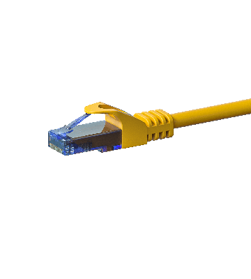 CAT6a Netzwerkkabel 100% Kupfer - U/UTP - 1,50 Meter - Gelb