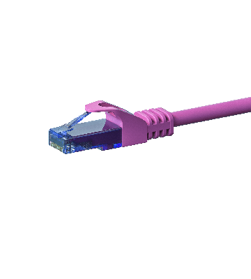 CAT6a Netzwerkkabel 100% Kupfer - U/UTP - 30 Meter - Rosa