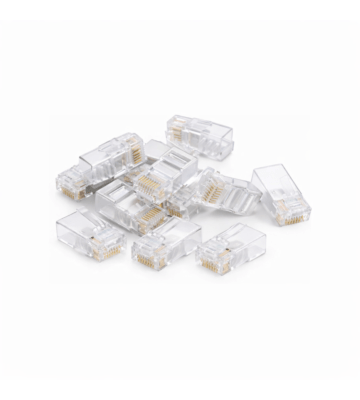 CAT6a Stecker RJ45 Ungeschirmt - für Starrleiter - 10 Stück