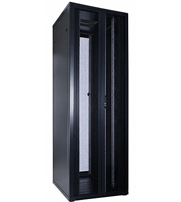 47 HE 19” Serverschrank, mit perforierten Doppelflügelttüren (BxTxH) 800 x 1000 x 2200mm 
