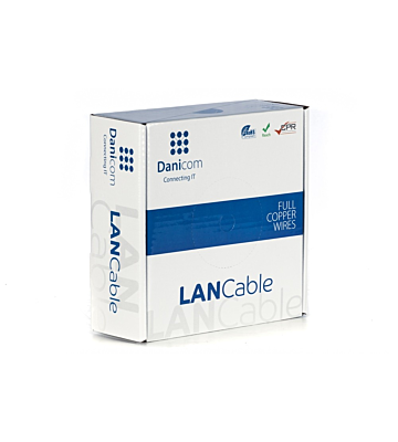 DANICOM CAT6A U/UTP 50m Flexibel - PVC (Fca)