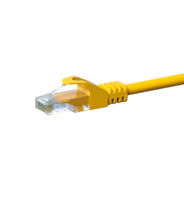CAT 5e Netzwerkkabel U/UTP – 2 Meter - Gelb - CCA