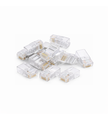 DANICOM UTP RJ45 CAT6 Pass Through Netzwerkstecker - für flexible Kabel - 10 Stück
