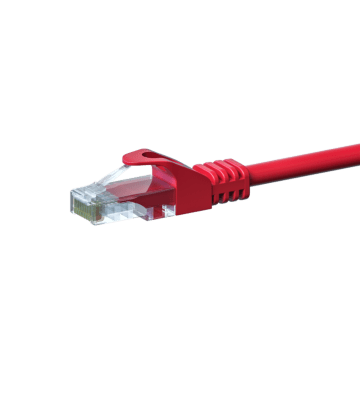CAT 5e Netzwerkkabel U/UTP – 2 Meter - Rot - CCA