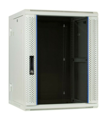 22 HE Serverschrank, wendbares Wandgehäuse mit Glastür (BxTxH) 600 x 600 x 1200mm