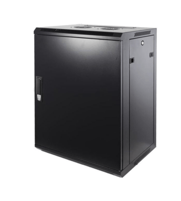 15 HE Serverschrank, Wandgehäuse, mit Metalltür (BxTxH) 600 x 600 x 770mm