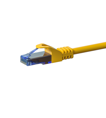 CAT6a Netzwerkkabel 100% Kupfer - U/UTP - 5 Meter - Gelb