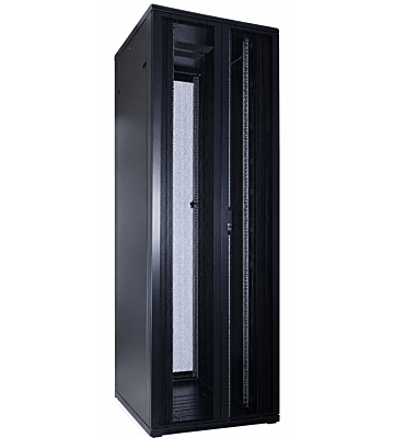 47 HE 19” Serverschrank, mit perforierter Doppelflügeltüren vorne und hinten (BxTxH) 600 x 800 x 2200mm 
