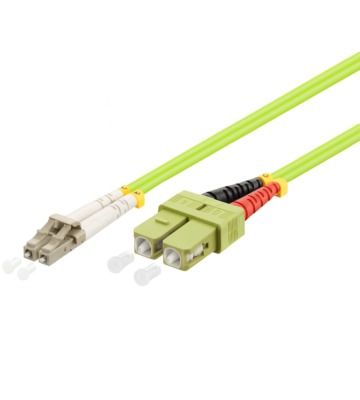 Glasfaserkabel LC-SC OM5 Duplex Patchkabel – 3 Meter