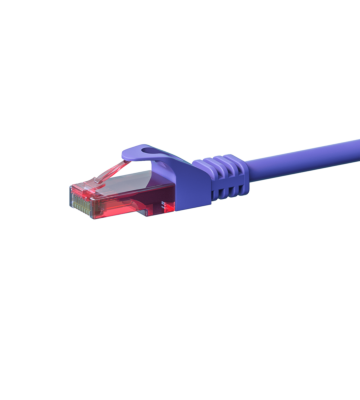CAT6 Netzwerkkabel, U/UTP, 5 meter, Viollett, 100% Kupfer