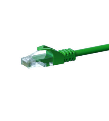 CAT5e Netzwerkkabel, U/UTP, 0,25 Meter, Grün, 100% Kupfer