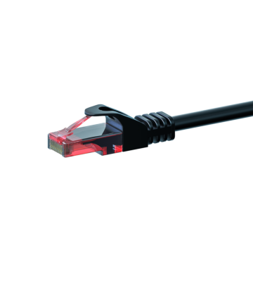 CAT6 Netzwerkkabel, U/UTP, 20 meter, Schwarz, 100% Kupfer