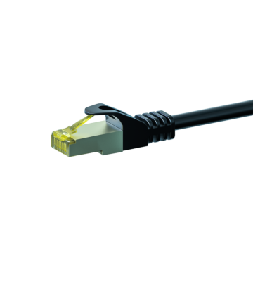  RJ45 Netzwerkkabel S/FTP (PiMF), mit CAT 7 Rohkabel, Schwarz, 30m