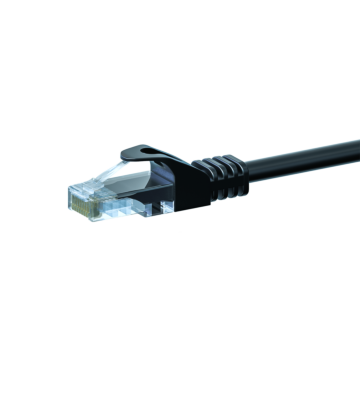 CAT 5e Netzwerkkabel U/UTP – 0.50 Meter - Schwarz - CCA
