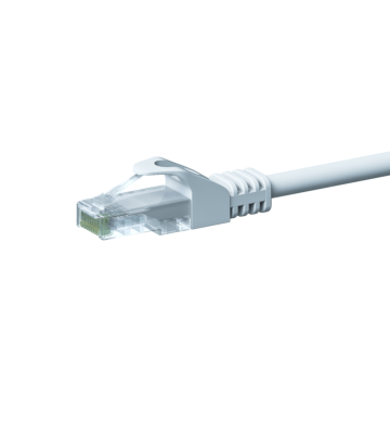CAT 5e Netzwerkkabel U/UTP – 0.25 Meter - Weiß - CCA