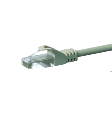CAT 6 Netzwerkkabel U/UTP - 0,25 Meter - Grau - CCA