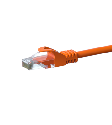 CAT 6 Netzwerkkabel U/UTP - 0,25 Meter - Orange - CCA