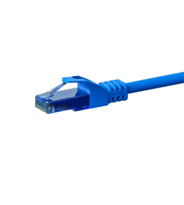 CAT6a Netzwerkkabel 100% Kupfer - U/UTP - 0,15 Meter - Blau