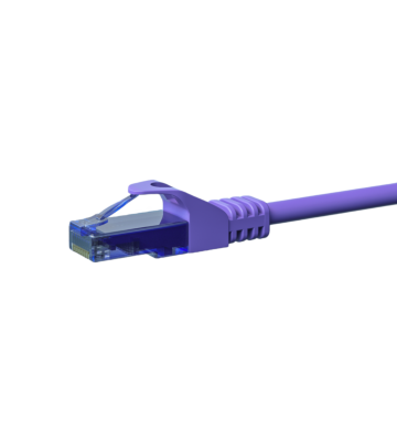 CAT6a Netzwerkkabel 100% Kupfer - U/UTP - 0,15 Meter - Violett