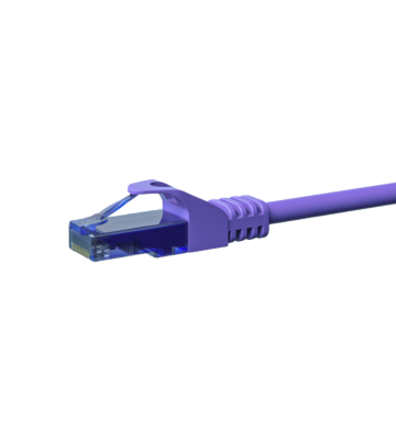 CAT6a Netzwerkkabel 100% Kupfer - U/UTP - 15 Meter - Violett