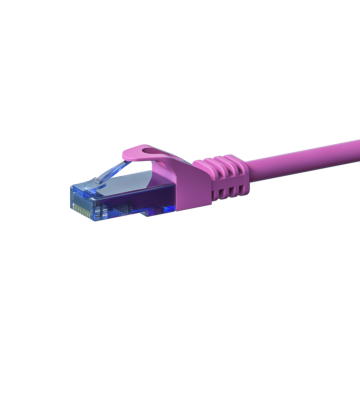 CAT6a Netzwerkkabel 100% Kupfer - U/UTP - 10 Meter - Rosa