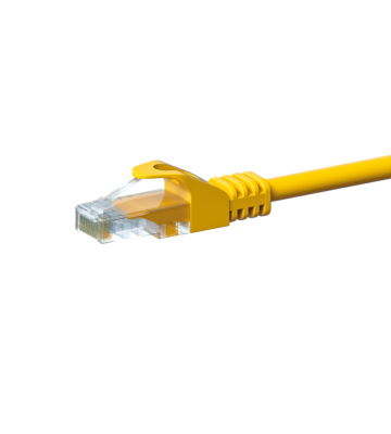 CAT 5e Netzwerkkabel U/UTP – 2 Meter - Gelb - CCA