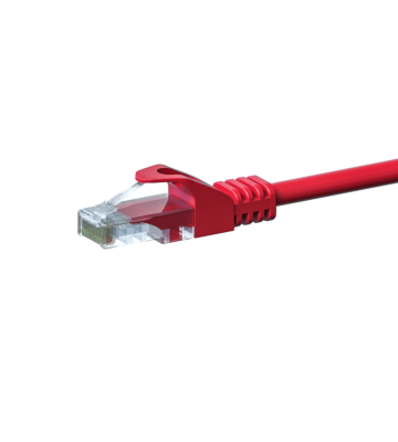 CAT 5e Netzwerkkabel U/UTP – 2 Meter - Rot - CCA