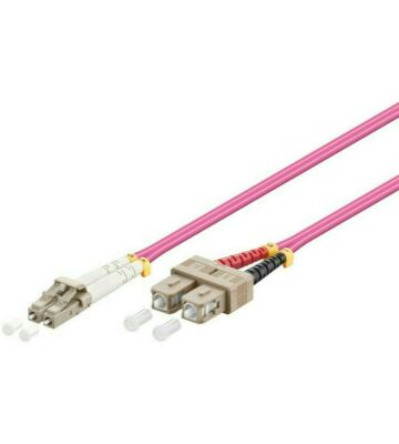 Glasfaserkabel LC-SC OM4 Duplex Patchkabel – 3 Meter