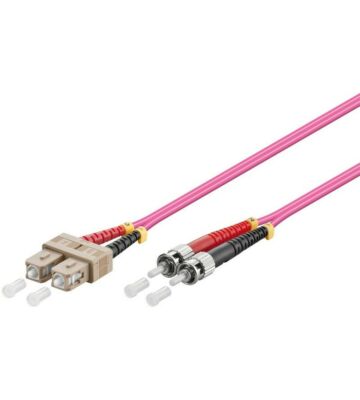 Glasfaserkabel SC-ST OM4 Duplex Patchkabel – 2 Meter