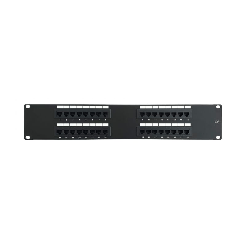 CAT6 UTP patchpaneel - 32 poorts - 2U