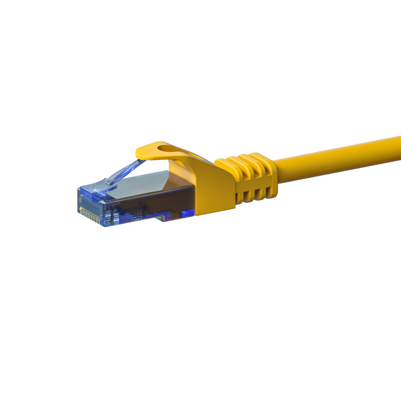 CAT6a Netzwerkkabel 100% Kupfer - U/UTP - 2 Meter - Gelb