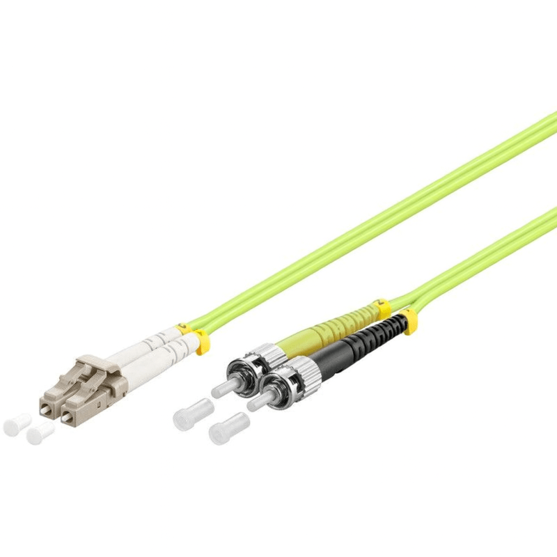 Glasfaserkabel LC-ST OM5 Duplex Patchkabel – 1 Meter