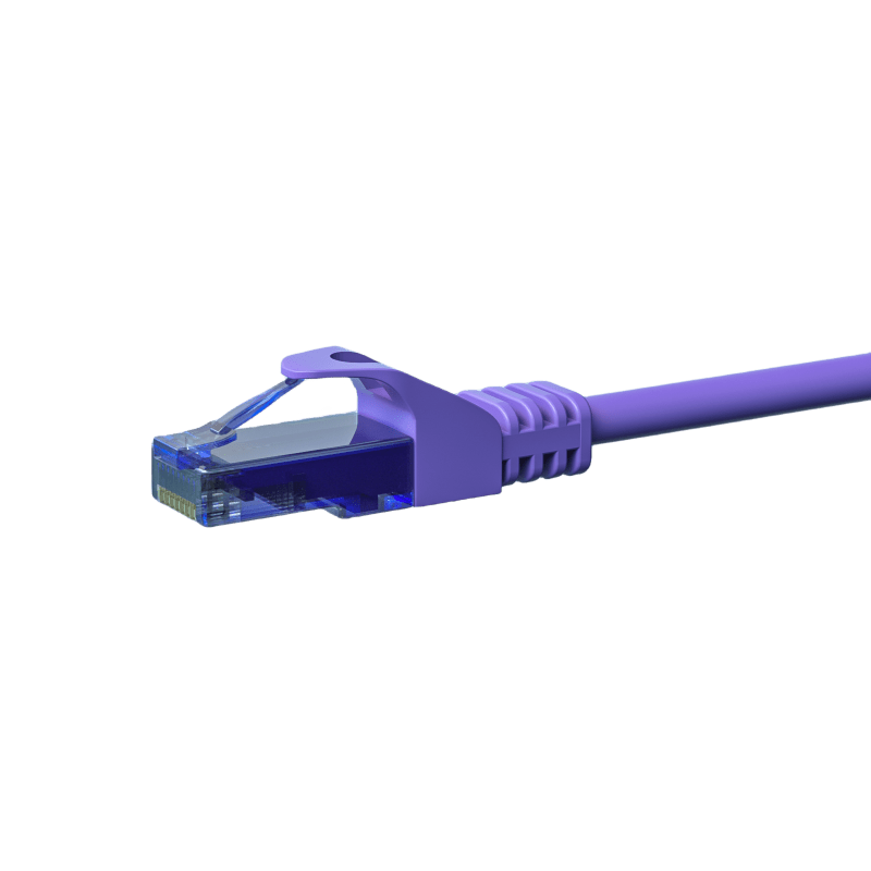 CAT6a Netzwerkkabel 100% Kupfer - U/UTP - 5 Meter - Violett