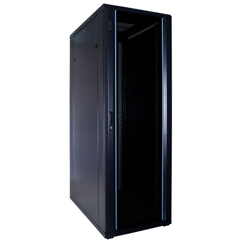 37 HE 19” Serverschrank, mit Glastür (BxTxH) 600 x 1000 x 1800mm