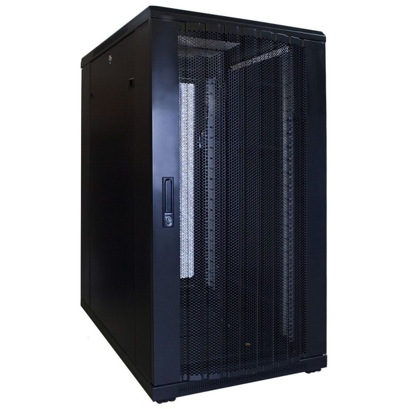 22 HE 19” Serverschrank, mit perforierter Fronttür (BxTxH) 600 x 800 x 1200mm