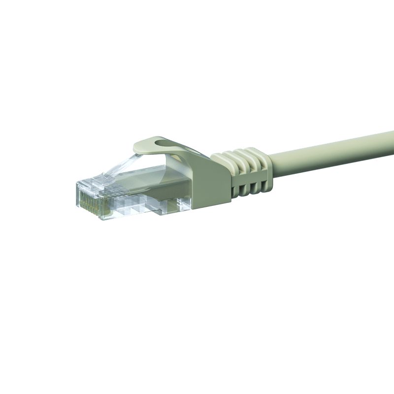 CAT 5e Netzwerkkabel U/UTP – 1 Meter - Grau - CCA