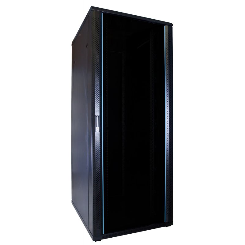 47 HE 19” Serverschrank, mit Glastür (BxTxH) 600 x 800 x 2200mm