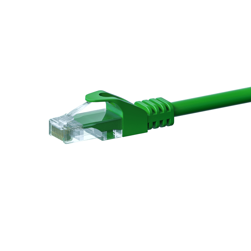 CAT5e Netzwerkkabel, U/UTP, 1.50 meter, Grün, 100% Kupfer