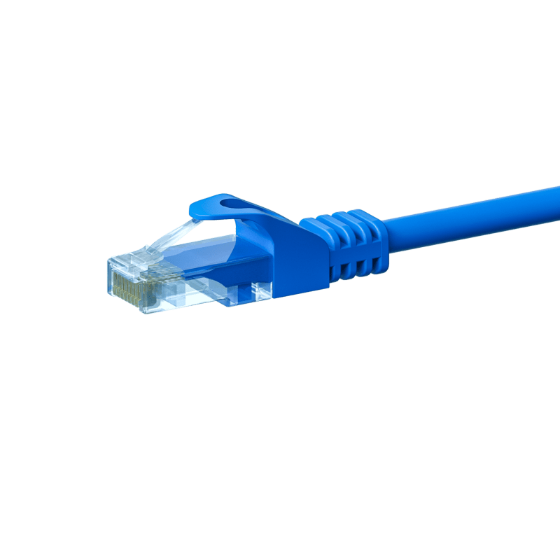 CAT5e Netzwerkkabel, U/UTP, 30 meter, Blau, 100% Kupfer