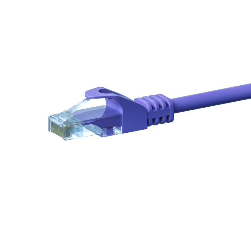 CAT5e Netzwerkkabel, U/UTP, 10 meter, Viollett, 100% Kupfer