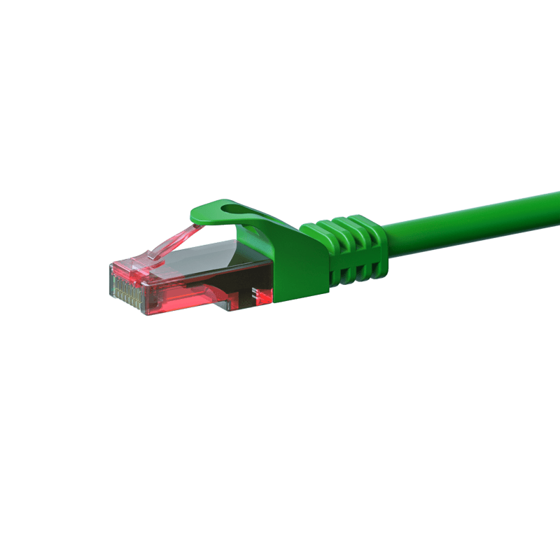 CAT6 Netzwerkkabel, U/UTP, 50 Meter, Grün, 100% Kupfer