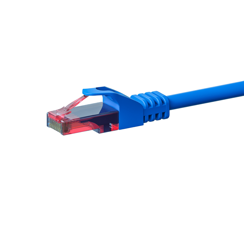 CAT6 Netzwerkkabel 100% Kupfer - U/UTP - 30 Meter - Blau